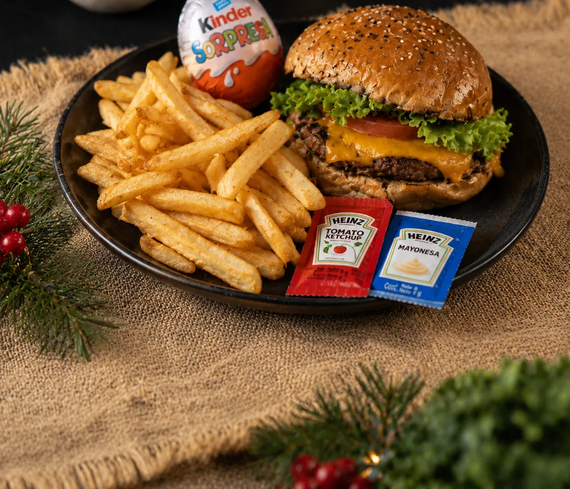 Menú infantil Nubecita Burger – foto real